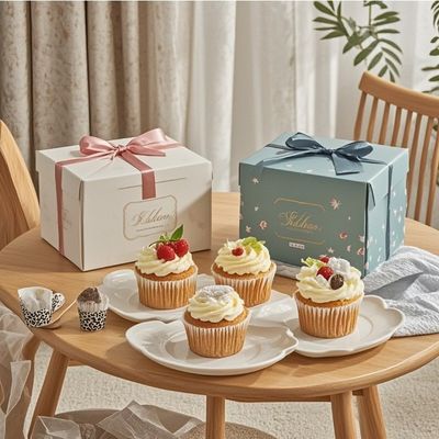 Ein guter Preis. Geschenk Kleines Gebäck Kisten Kuchen Verpackung Bäckerei Einwegbehälter Dessert mit Band Online