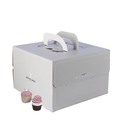 Good price Food Grade Cardboard Single Pastry Cake Box Handpaper Cups Takeaway Packaging ODM online