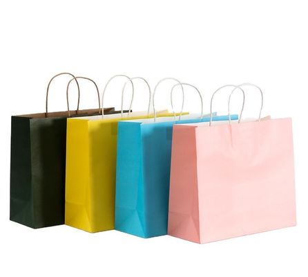 Good price Eco Friendly Food Packaging Bags White Brown Kraft Gift Kraft Paper Shopping Grocery online