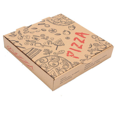 Un buen precio. Papel de cartón Imprimido Cajas de pizza Envases plegables personalizados 16x16 en línea