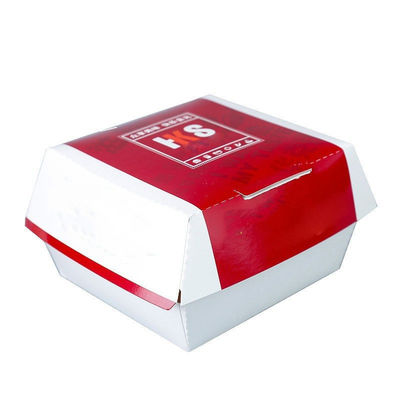 Ein guter Preis. Modische klappbare weiße Karton-Einweg-Food-Burger-Box mit individuell angepasstem Farbdruck und recycelten Materialien Online