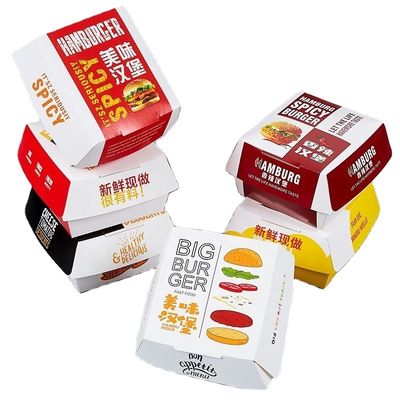 Ein guter Preis. Lebensmittelqualität Weiße Pizza, gebratenes Huhn, Kraftpapierburger mit individuellem Logo Online