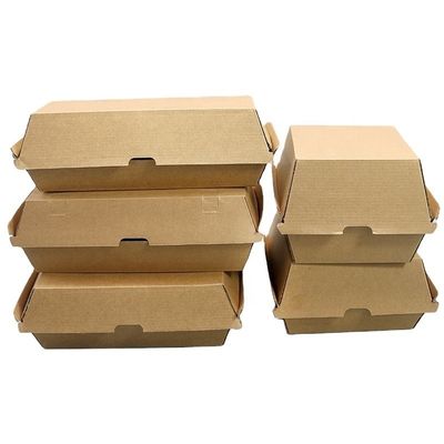 Ein guter Preis. Kraftpapier-Burger-Karton für Lebensmittelverpackungen Online