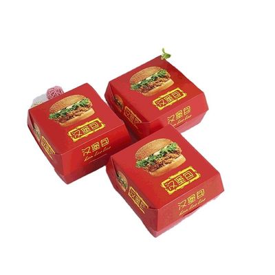 Ein guter Preis. Drucklogo Öko-freundliche Burger-Boxen Mitnahmepapier Verpackung Weißkarton Online