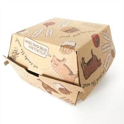 Ein guter Preis. Verpackung von Kraft-Burger-Boxen Online