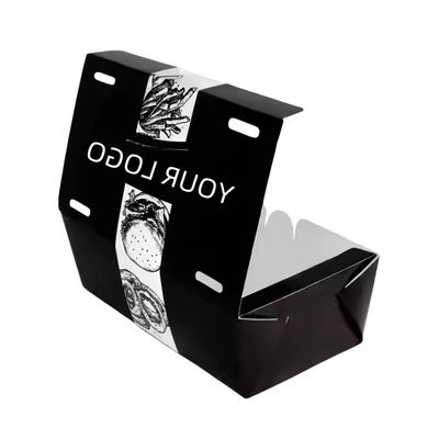 Ein guter Preis. Stempel und Kunststoff-Liner Burger-Box mit gedrucktem Logo Fast-Food-Verpackungspapier Brathähnchenboxen Online