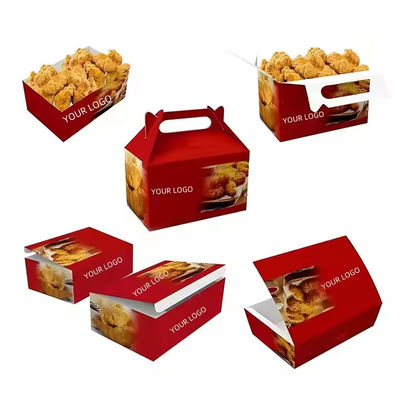 Ein guter Preis. Großhandel angepasste umweltfreundliche gebratene Hühnchenbox für die Lieferung von Fast Food Online