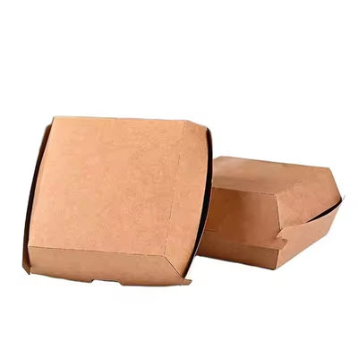 Un bon prix. Boîte à hamburgers Kraft jetable pour la restauration rapide en ligne