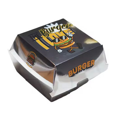 Ein guter Preis. Lebensmittelindustrie Custom Logo Burgerboxen in umweltfreundlichem PVC Kraftkarton für Fast-Food-Partys Veranstaltungen Online