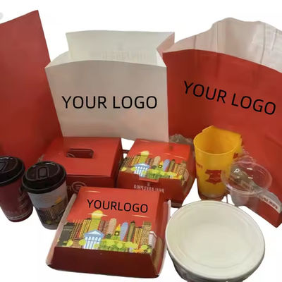Ein guter Preis. Maßgeschneiderte umweltfreundliche Fast-Food-Burger-Box zum Mitnehmen mit Matt Lamination Druck Handling und Kundenlogo Online