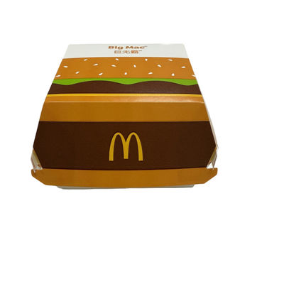 Ein guter Preis. Schnellmahlzeiten zum Mitnehmen Umweltfreundliche Kraftburger-Box mit individuellem Design und Karton-Liner-Typ Online
