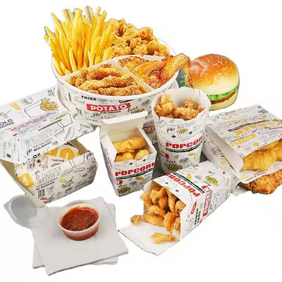 Ein guter Preis. Auf Wunsch gedruckte Kraft-Clamshell-Hamburger-Box Umweltschonende Pommes Frites Verpackung mit Logo-Akzeptanz Online