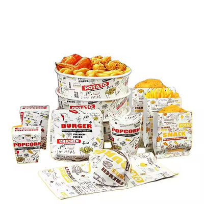 Harga yang bagus Grosir Custom Biodegradable Burger Box Fast Food Pengemasan Takeaway on line
