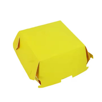 Bom preço. Caixa de hambúrgueres Kraft biodegradável personalizada Embalagem de fast food ecológica com laminação brilhante e logotipo da sua empresa on-line