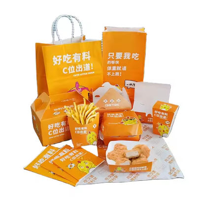 Ein guter Preis. Biologisch abbaubare Fastfood-Kaste Kraftpapier für die Verpackung von Mittagessen Online