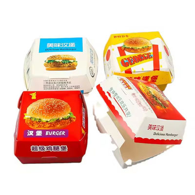 Ein guter Preis. Auf Wunsch recycelbare Kraftpapier-Karton für Fastfood-Kostengebäude - Hamburgerverpackung Online