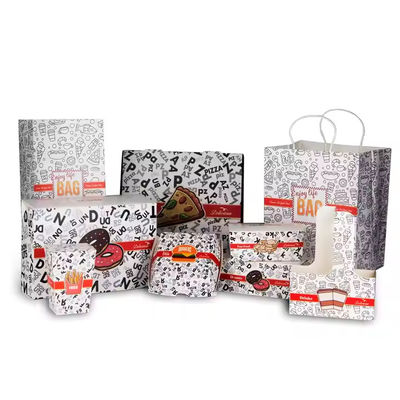 Bom preço. Caixas rígidas Caixas de hambúrguer recicláveis personalizadas para embalagens de fast food ecológicas em várias formas personalizadas on-line