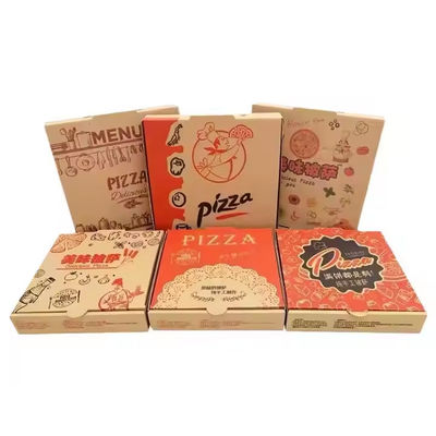 Un buen precio. Cajas de pizza reciclables de grado alimenticio con logotipo personalizado OEM aceptado en línea