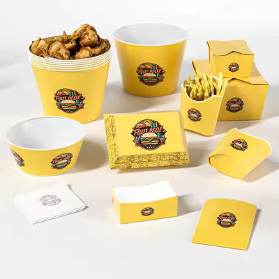 Ein guter Preis. Custom Burger Pizza Pommes Frites Boxen Lebensmittelbehälter VANISHING Druckerei Handhabung Umweltschutzfreundliche Container nach Maß Online