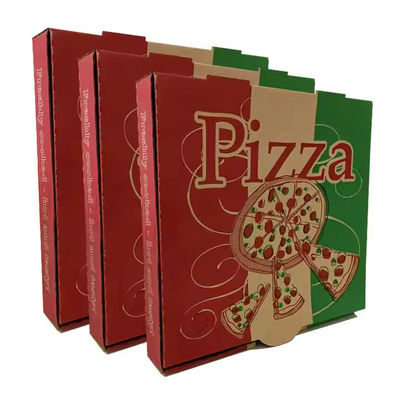 Goede prijs. Gepersonaliseerde kleur Biologisch afbreekbare pizza dozen met embossing Printing Handling Custom Logo online