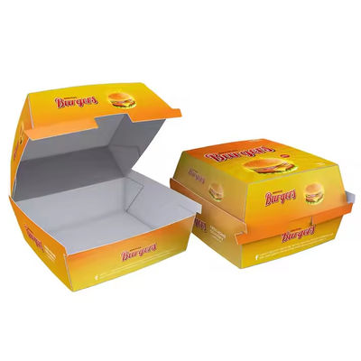 Ein guter Preis. Maßgeschneiderte, umweltfreundliche Papier-Hamburger-Verpackungskisten für Fast Food-Grad für die Gastronomie Online