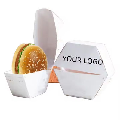 Ein guter Preis. Personalisierte Logo Burger Box biologisch abbaubare Fastfood-Essenbox Online