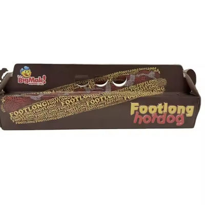 Ein guter Preis. Auf Wunsch gedruckte Hotdogs Langburger Sandwiches Billigwarenpapierbehälter Online
