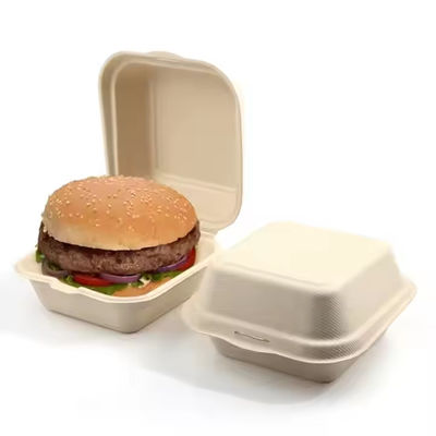 Ein guter Preis. Großhandel Biologisch abbaubare Muschelschalen mit Zuckerrohr-Bagasse für Pommes Online