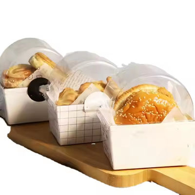 Un buen precio. Cajas de comida rápida ecológicas para llevar Tamaños de logotipo personalizados en Kraft para hamburguesas en línea