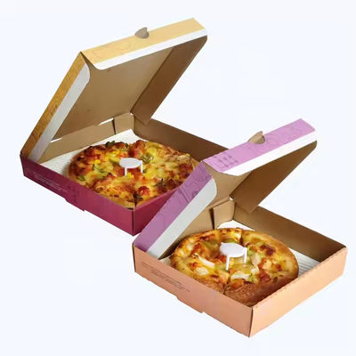 Ein guter Preis. Verpackung einer Pizza-Box für Lebensmittelzwecke mit einer Einwegkartonbox Online