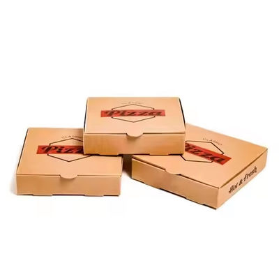 Bom preço. Embalagem de fast food Caixa de pizza ondulada com aceitação de encomendas personalizadas e impressão CMYK 4 cores on-line