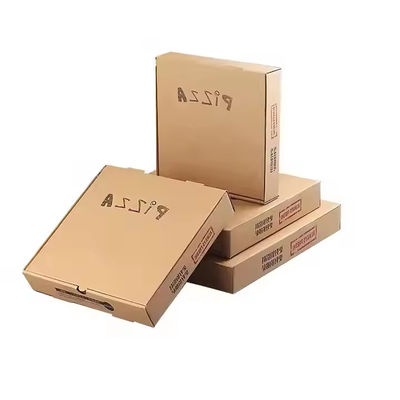 Un buen precio. Caja de pizza corrugada de grado de comida rápida tamaño personalizado y ecológico para pedido personalizado en línea