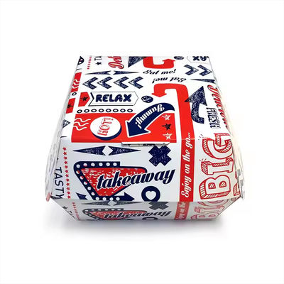 Ein guter Preis. Umweltschonende und recycelbare Kraftpapierburger-Box kundenspezifischer Lebensmittelbehälter für Einweg-Fastfood-Verpackungen Online