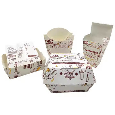 Ein guter Preis. Maßgeschneiderte, umweltfreundliche Fastfood-Verpackungskiste für gebratenes Huhn, Pommes, Burger-Box-Set-Mahlzeit Online