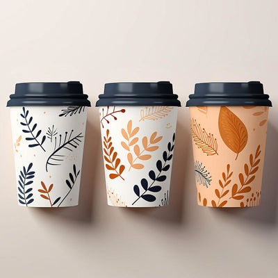 Un buen precio. Revestimiento a base de agua 100% biodegradable, respetuoso con el medio ambiente y libre de plástico, personalizado para tazas de papel de leche de café y bebidas calientes en línea