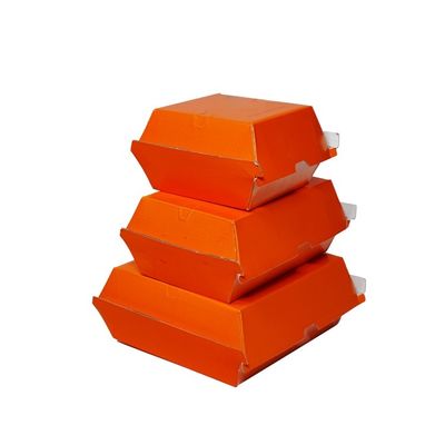 Bom preço. Venda a quente Embalagens de tamanhos múltiplos Logotipo personalizado Cartões de papel de hambúrguer Kraft impressos on-line