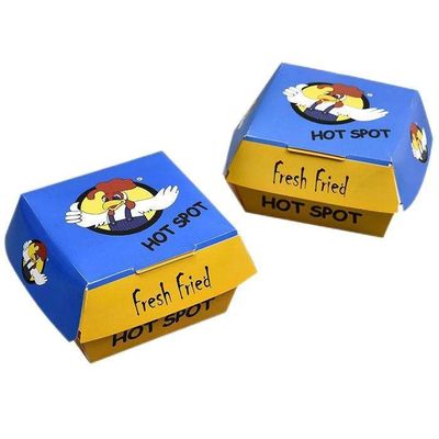 Good price Eco-friendly custom printing size disposable fast food packaging hamburger box online