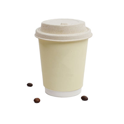 Un bon prix. Gobelet à café jetable biodégradable personnalisé en papier, gobelet à café en papier simple et double avec couvercle en ligne