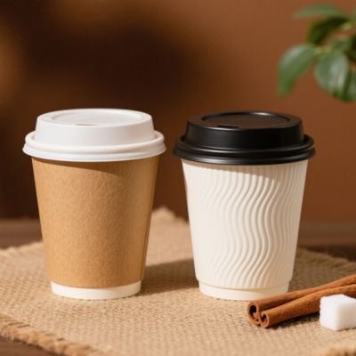 Un bon prix. Gobelet en papier jetable pour café, biodégradable et écologique, avec logo personnalisé en gros, 8oz, 16oz, 20oz en ligne