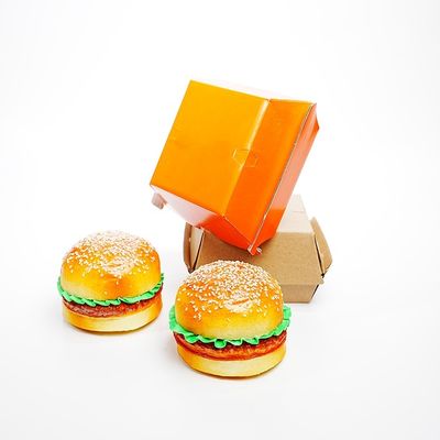 سعر جيد Eco-friendly custom printed logo disposable fast food takeaway burger box الانترنت
