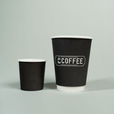Bom preço. Copo de papel descartável biodegradável com logotipo personalizado, copo de papel de café de camada única e dupla on-line