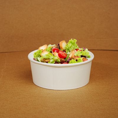 Dobra cena. Dostosowany, ekologiczny, jednorazowy papier pakowy do żywności na wynos, zupa, zupa, pojemnik na żywność, miska papierowa w Internecie