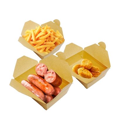 좋은 가격 소매 맞춤형 친환경 생물 분해 kraft 종이 상자 포장 점심 샐러드 레스토랑 컨테이너 온라인으로