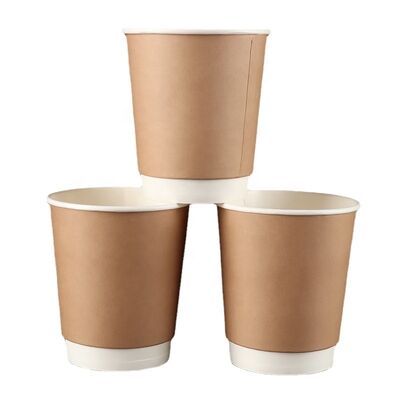 Un buon prezzo. Tazza di carta usa e getta per caffè ecologica di grado alimentare con logo personalizzato all'ingrosso per bevande calde in linea