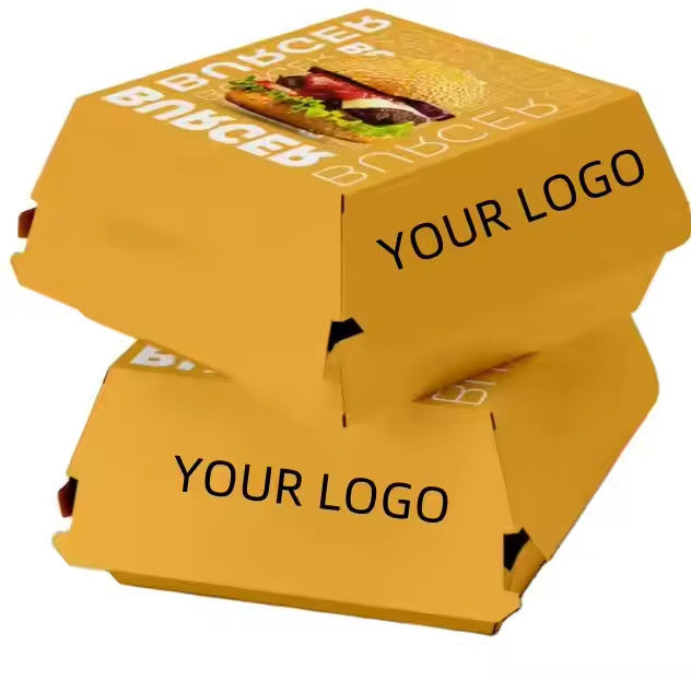 Eco-Friendly Burger Box Fast Food Takeaway Packaging Custom Printed for ...