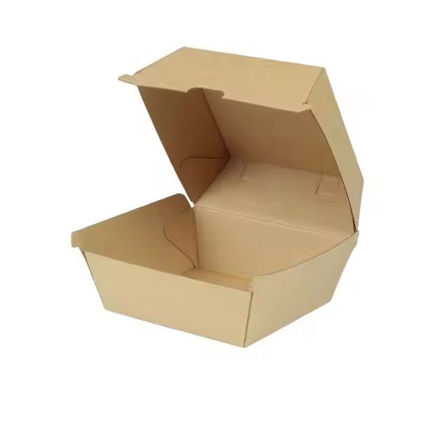 Kraft Paper Custom Foldable Eco-Friendly Burger Box for Fast Food ...