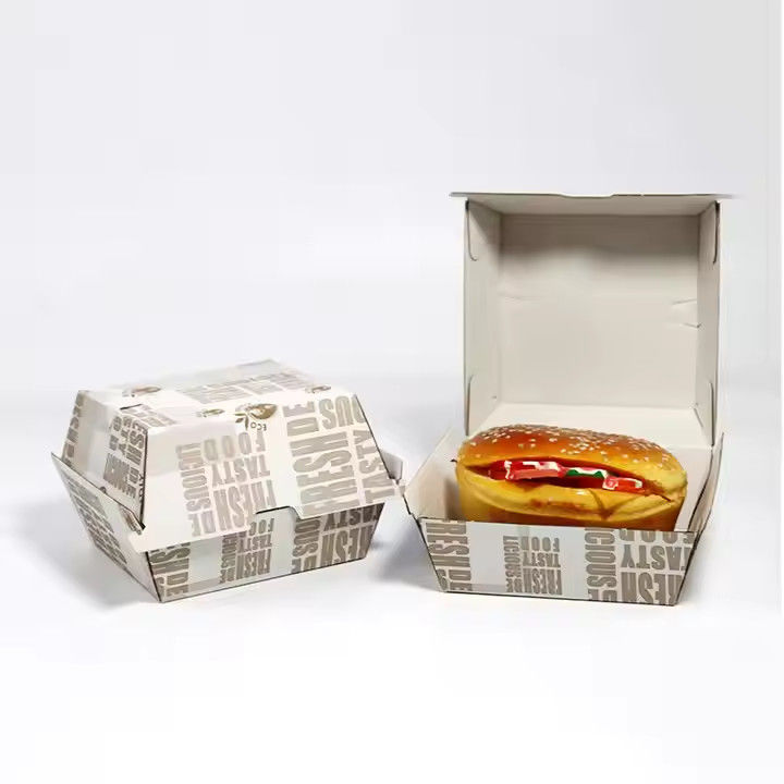 Customized Different Shape Food Catering Biodegradable Burger Box Fast ...