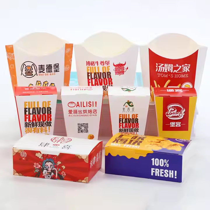 Wholesale Custom Logo Disposable Fast Food Containers | French Fries ...