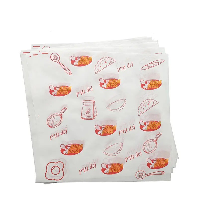 Custom Printed Hotdog Wrappers Greaseproof Wrap Kraft Paper Anti Fat ...