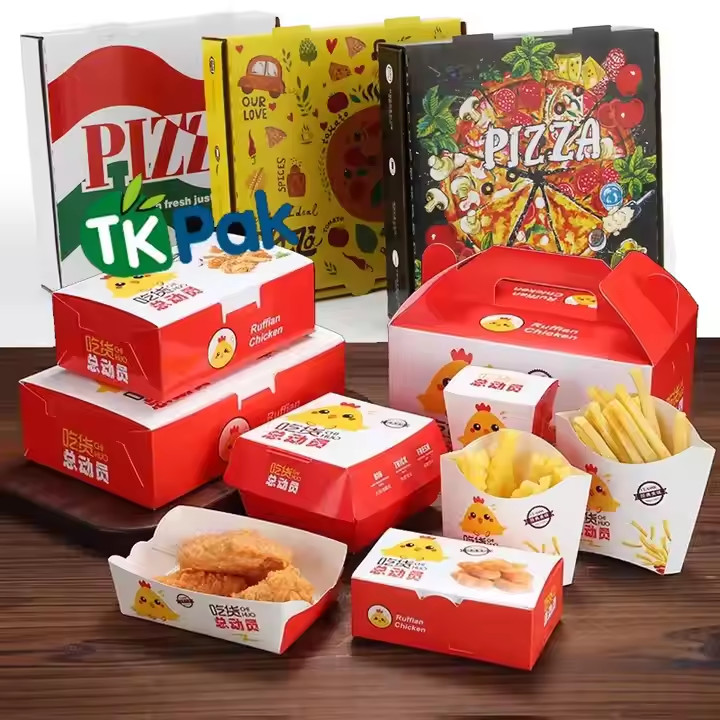 Customized Biodegradable Kraft Paper Fast Food Boxes | Fried Chicken ...